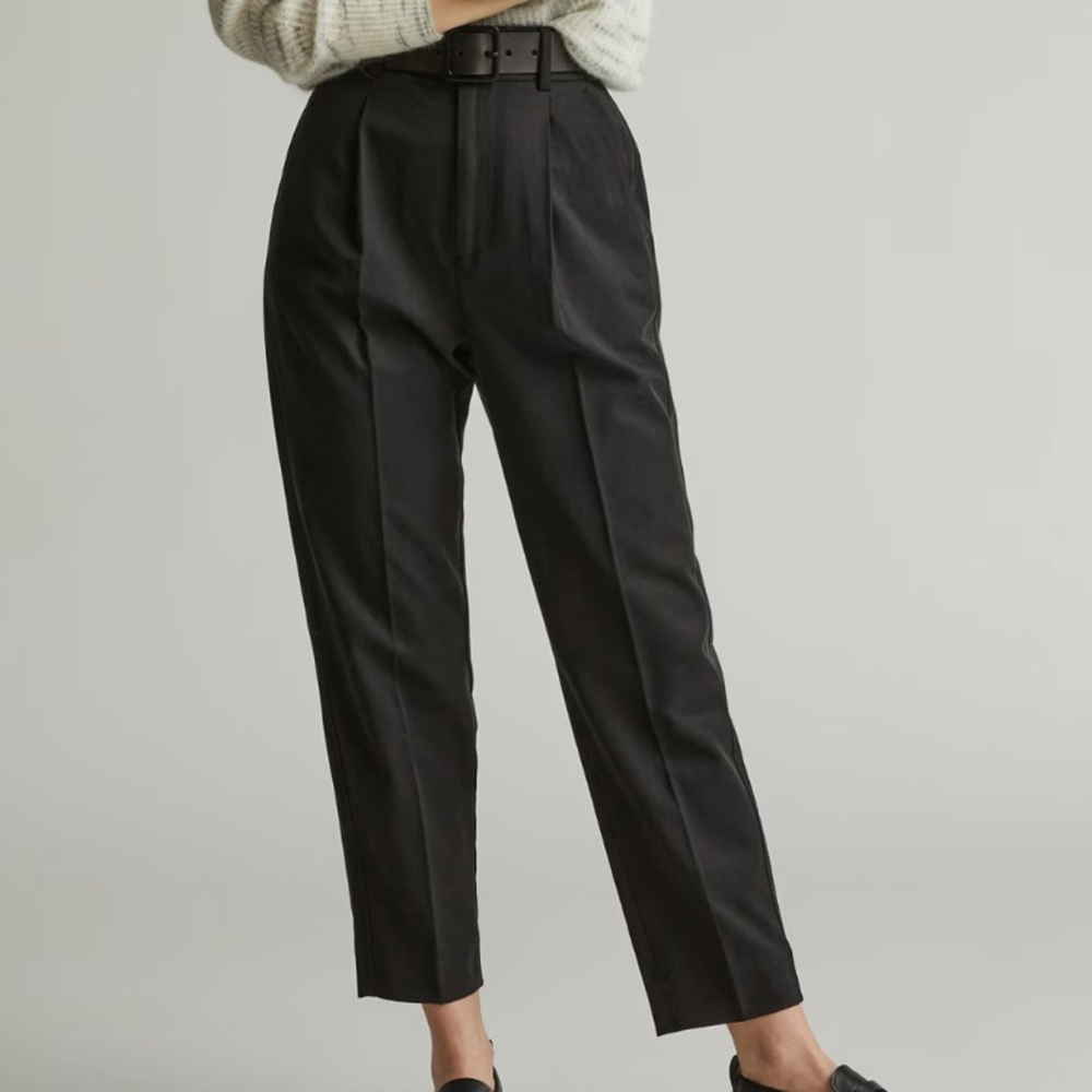 Everlane Draper Tapered Pant Black
